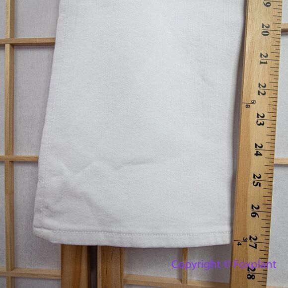 NEW Madewell Kick Out Crop Jeans in pure white, 27 - Picture 7 of 14